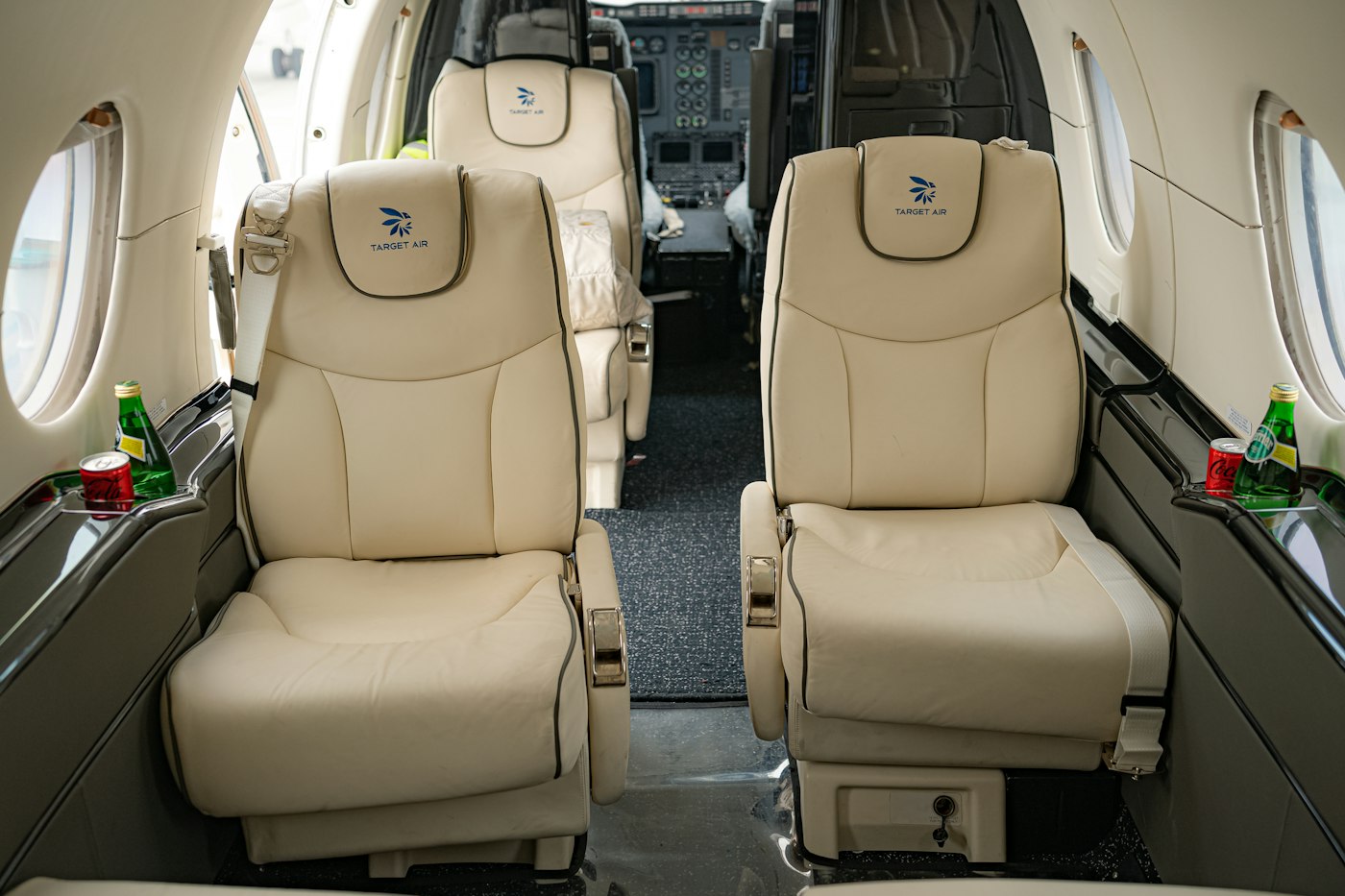 Private jet on the tarmac